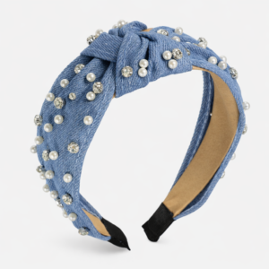 Diadema Cielo Azul de Perlas
